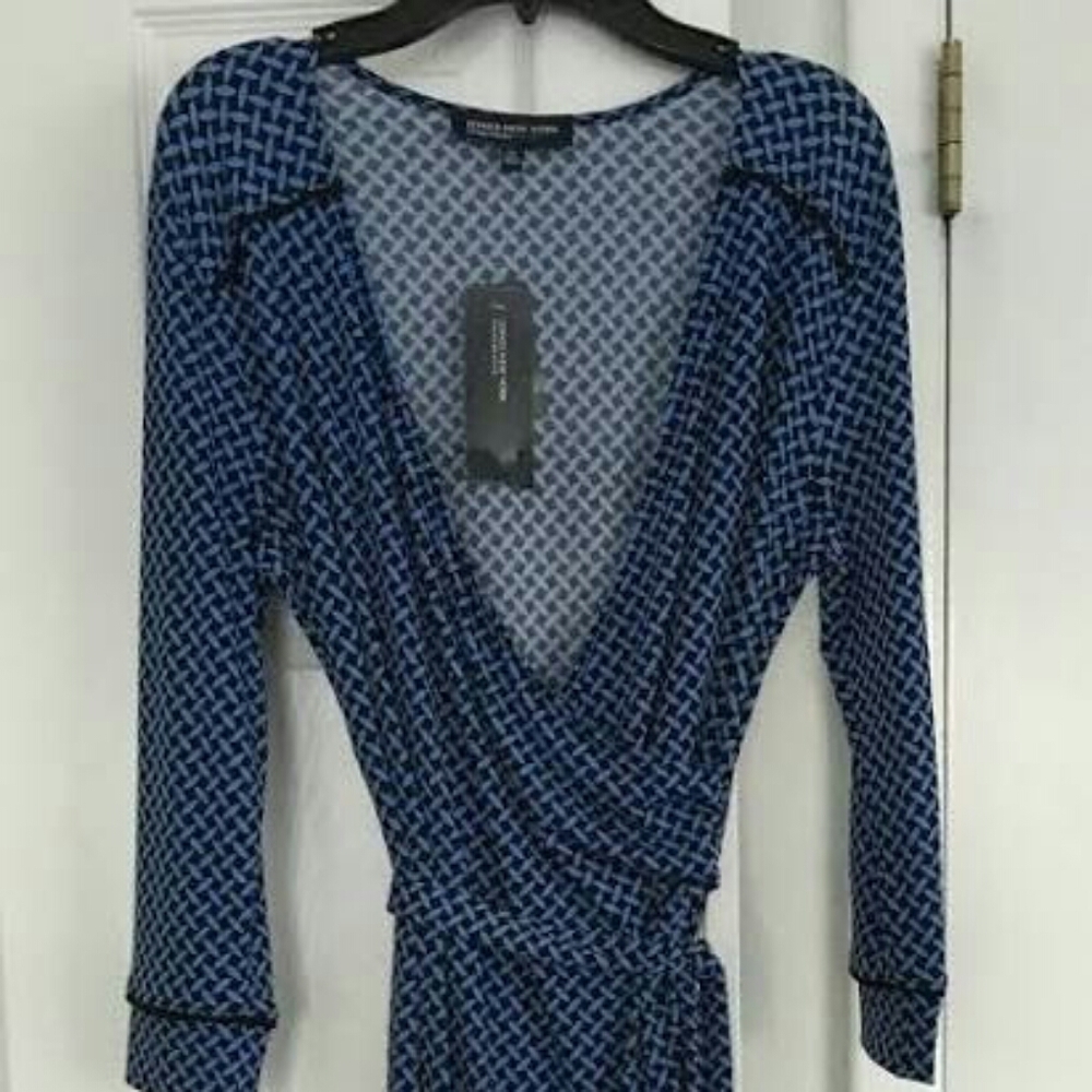 Wrap Dress With Belt - Picture 2 of 5